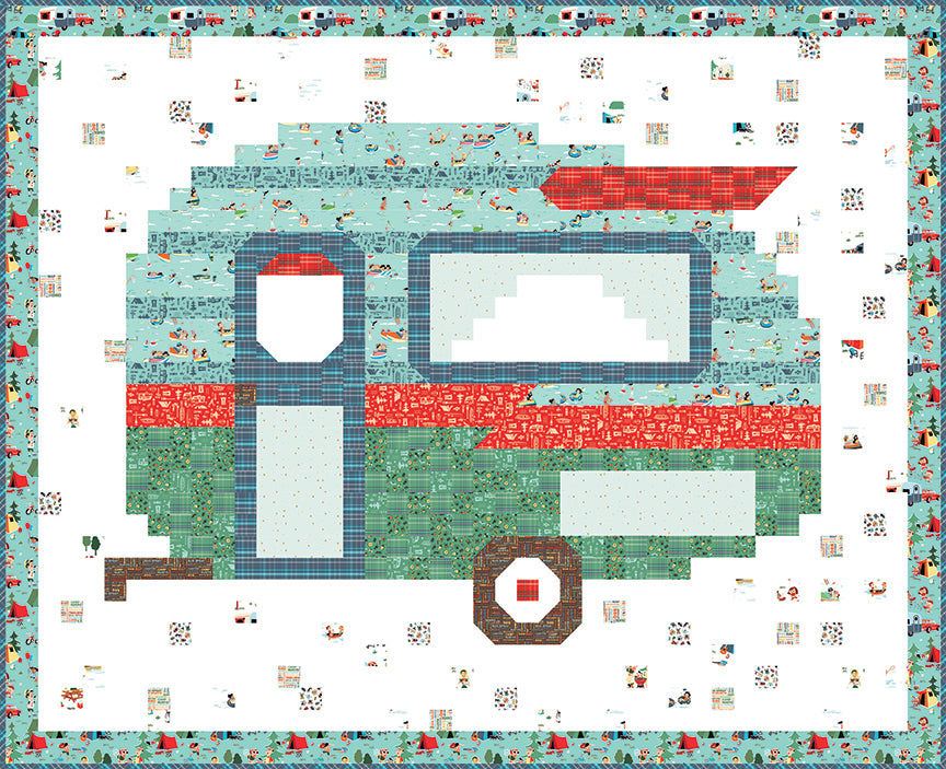 Riley Blake Designs Happy Camper Quilt Pattern P138-HAPPYCAMPER