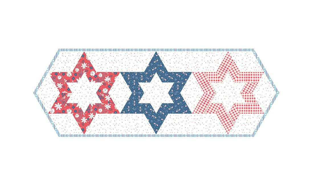 Riley Blake Designs Hollow Star Table Runner Pattern P273-HOLLOWSTAR