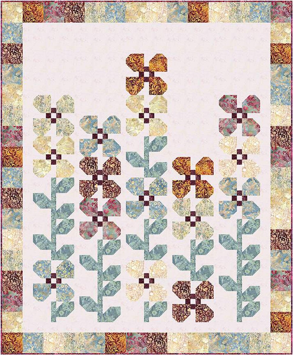 Riley Blake Designs Horace's Hollyhocks Quilt Pattern P180-HORACESHOLLYHOCKS