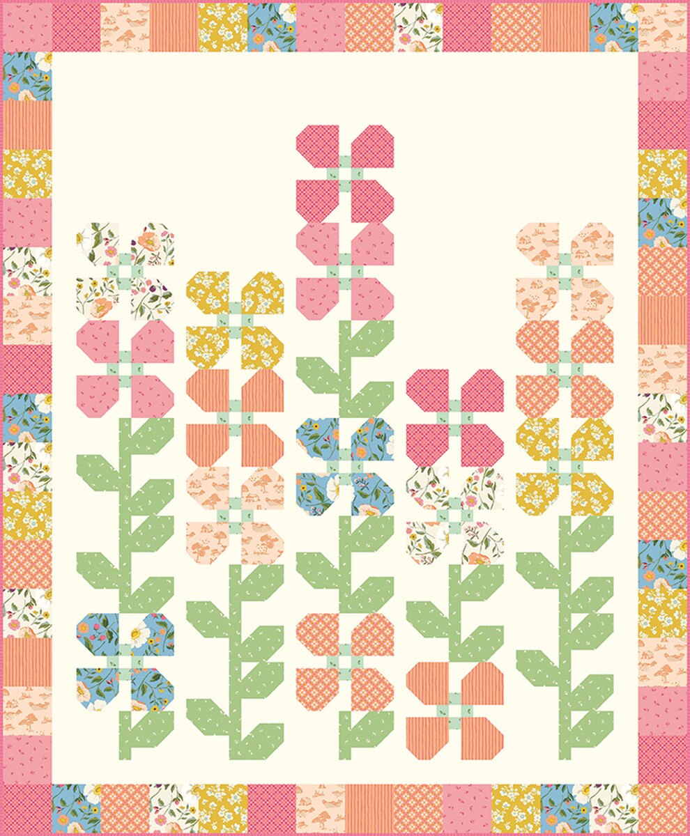 Riley Blake Designs Horace's Hollyhocks Quilt Pattern P180-HORACESHOLLYHOCKS