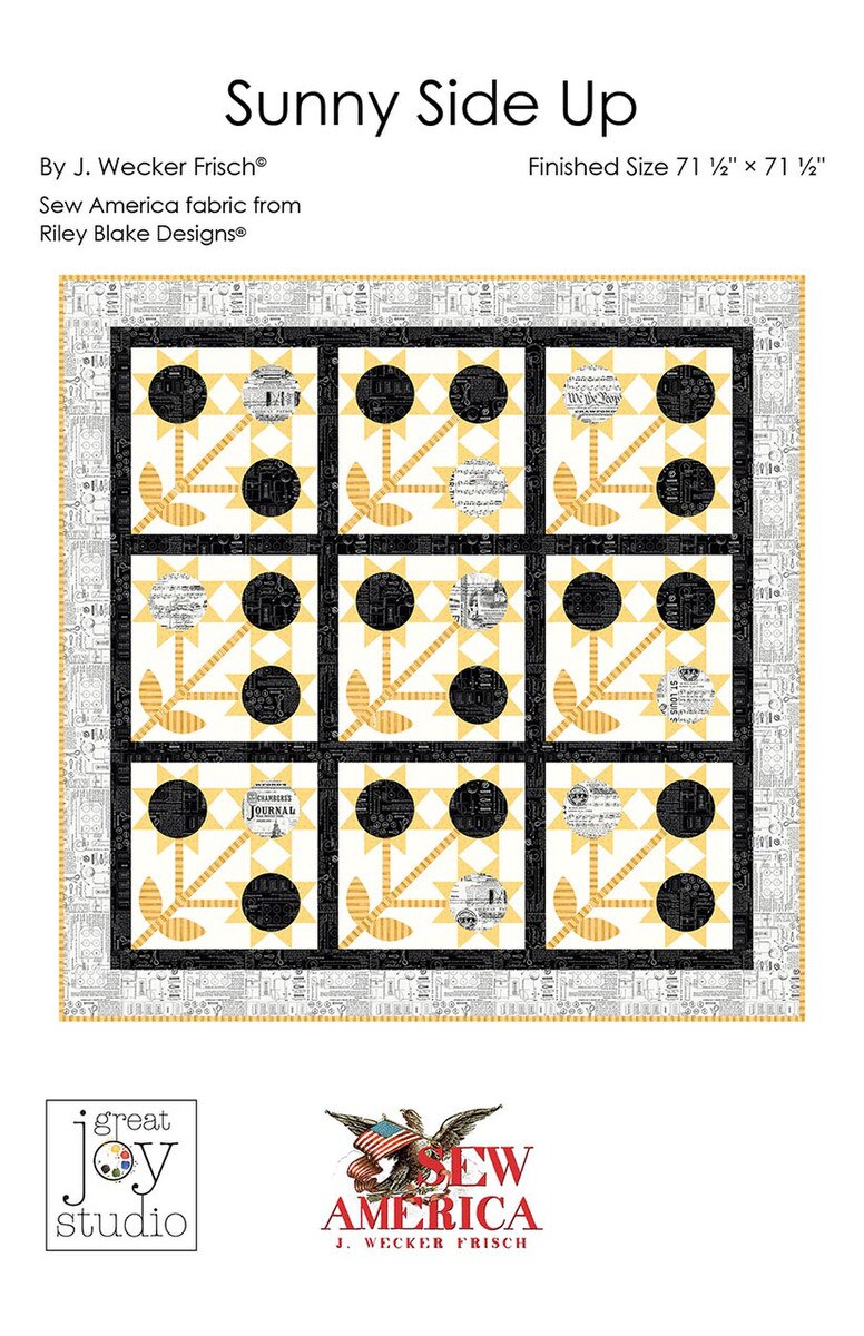 Riley Blake Designs J. Wecker Frisch Sunny Side Up Quilt Pattern P120-SUNNYSIDEUP