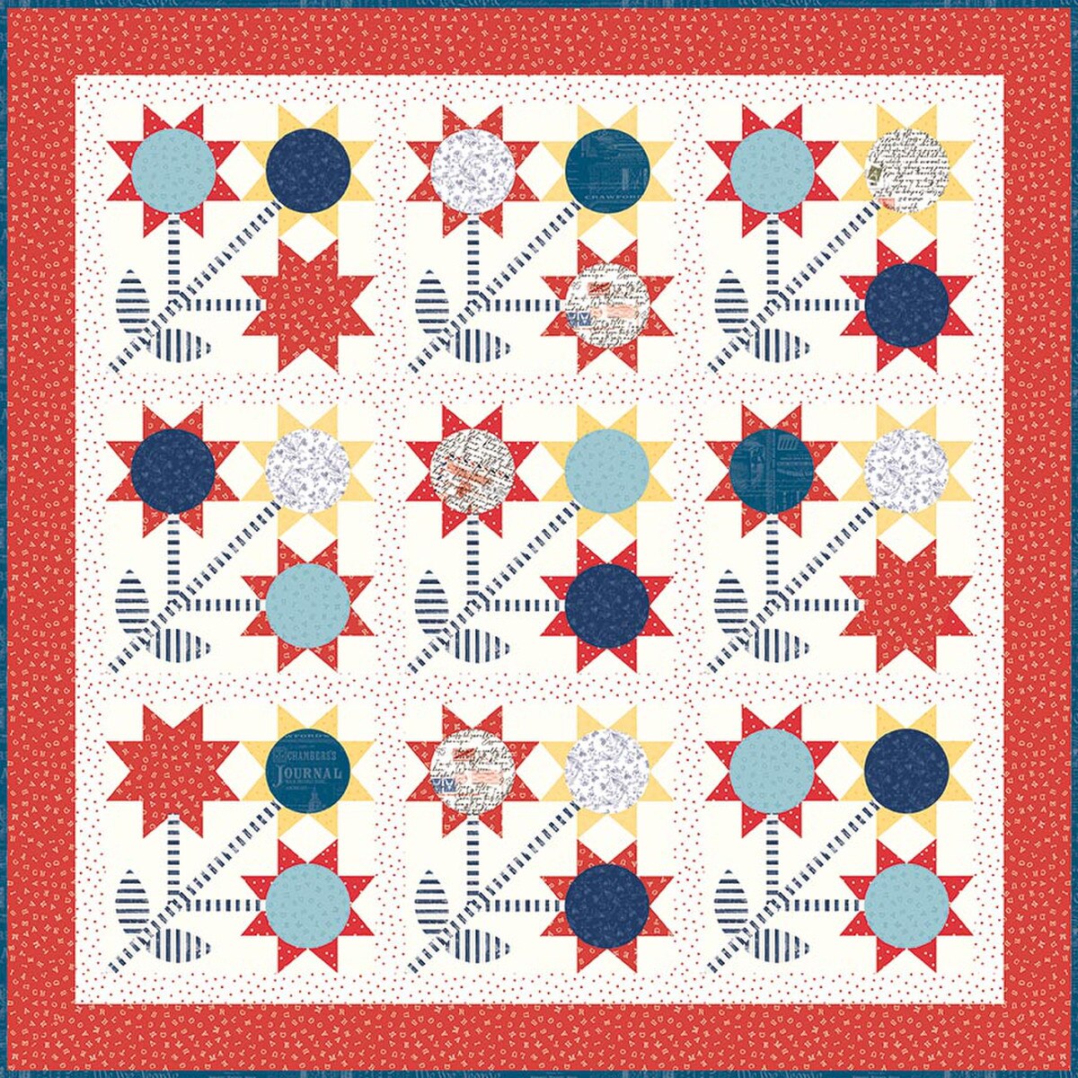 Riley Blake Designs J. Wecker Frisch Sunny Side Up Quilt Pattern P120-SUNNYSIDEUP