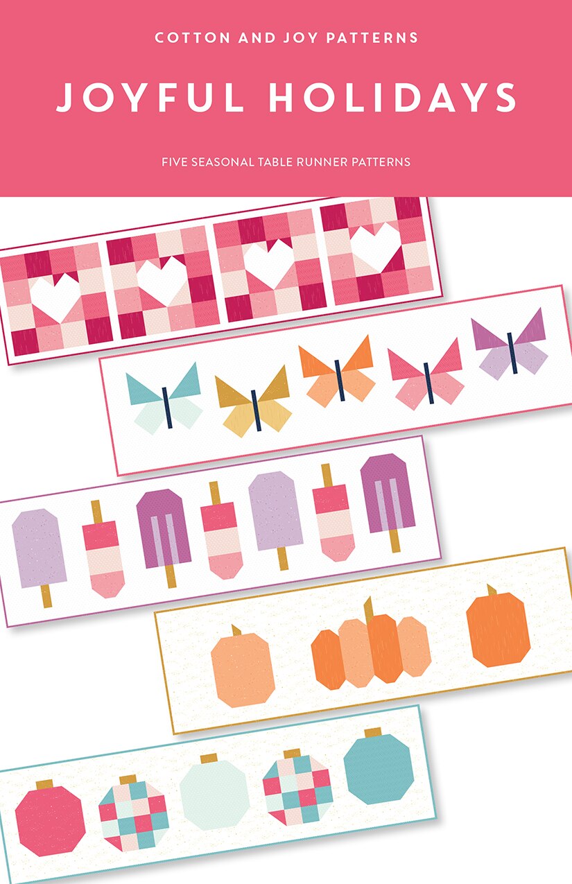 Riley Blake Designs Joyful Holidays Table Runner Pattern P173-JOYFULHOLIDAYS