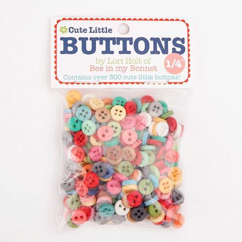 Riley Blake Designs Lori Holt 1/4" Cute Little Buttons 300pc STB-6023