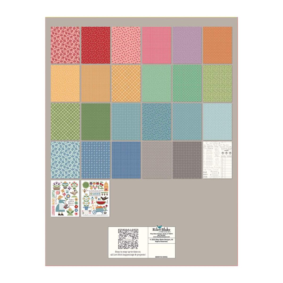 Riley Blake Designs Lori Holt 24pc Calico 8.5x11" Crafting Paper Pad ST-28247 for Sale at World Weidner