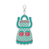 Keychain apron with a pattern on a white background