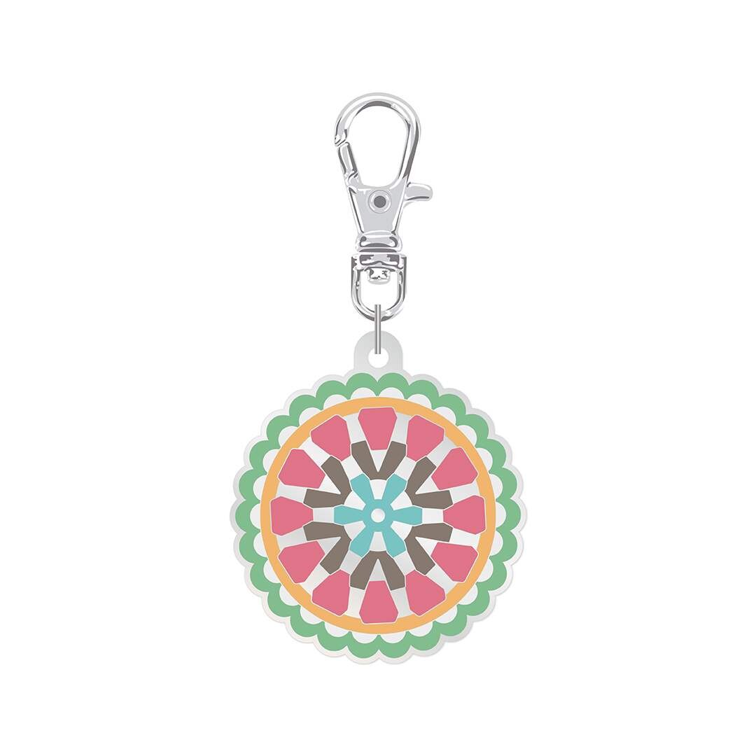 Riley Blake Designs Lori Holt Granny Circle Enamel Happy Charm ST-34535