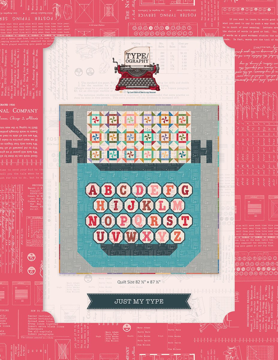 Riley Blake Designs Lori Holt Just My Type Quilt Pattern P120-JUSTMYTYPE