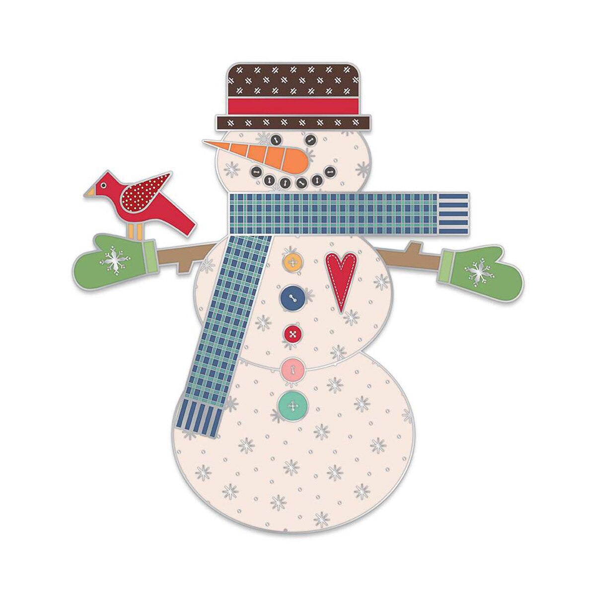 Riley Blake Designs Lori Holt Let's Make a Snowman Needle Minder ST-36032