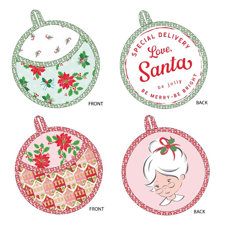 Riley Blake Designs Melissa Mortenson Potholder Parade Project Pattern P115-POTHOLDERPARADE