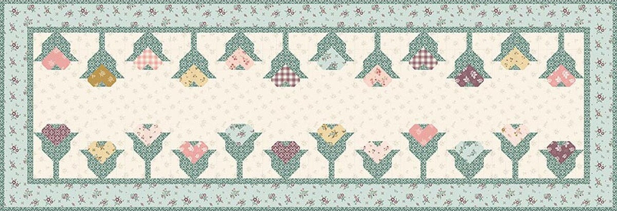 Riley Blake Designs Sandy Gervais Coming Up Roses Table Runner Pattern P157-COMINGUPROSES