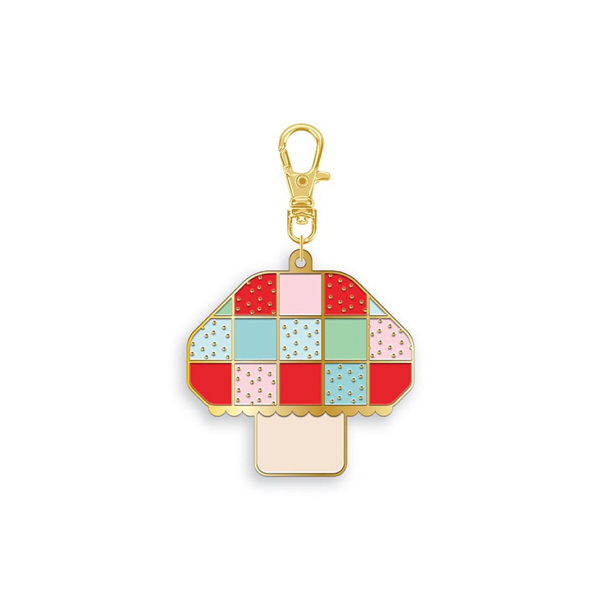 Riley Blake Designs Tasha Noel Mushroom Enamel Charm ST-48387