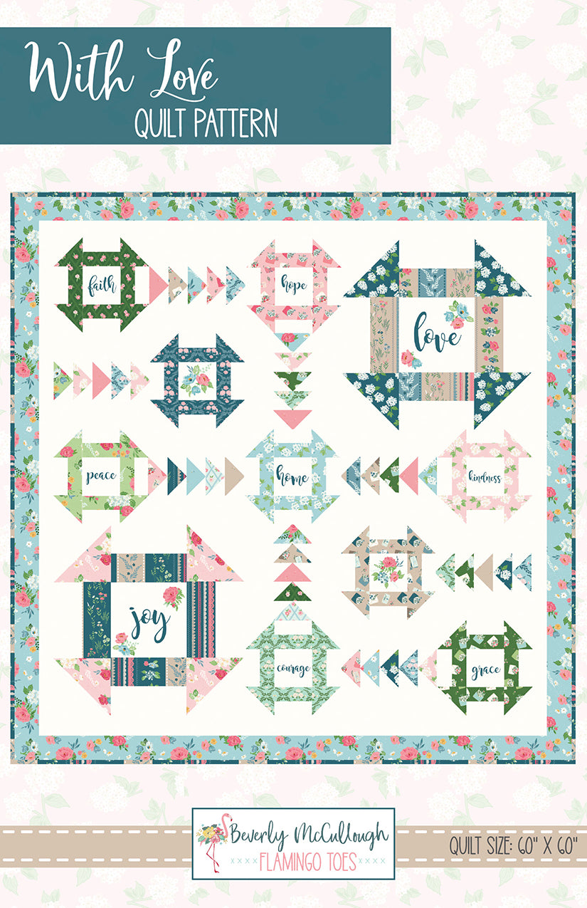 Riley Blake Designs With Love Quilt Pattern P138-WITHLOVE