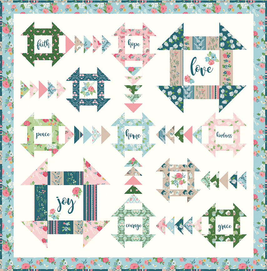 Riley Blake Designs With Love Quilt Pattern P138-WITHLOVE