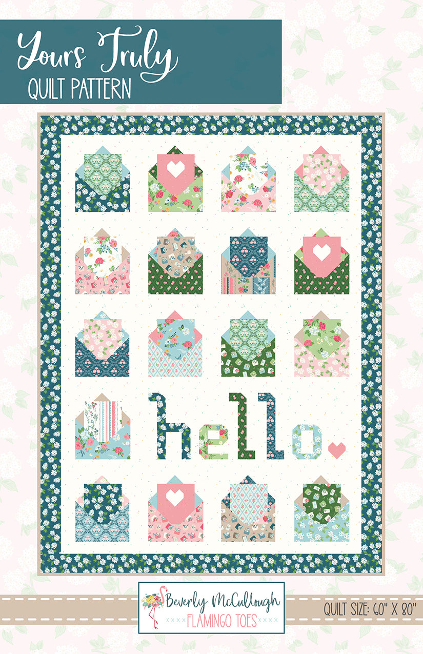 Riley Blake Designs Yours Truly Quilt Pattern P138-YOURSTRULY