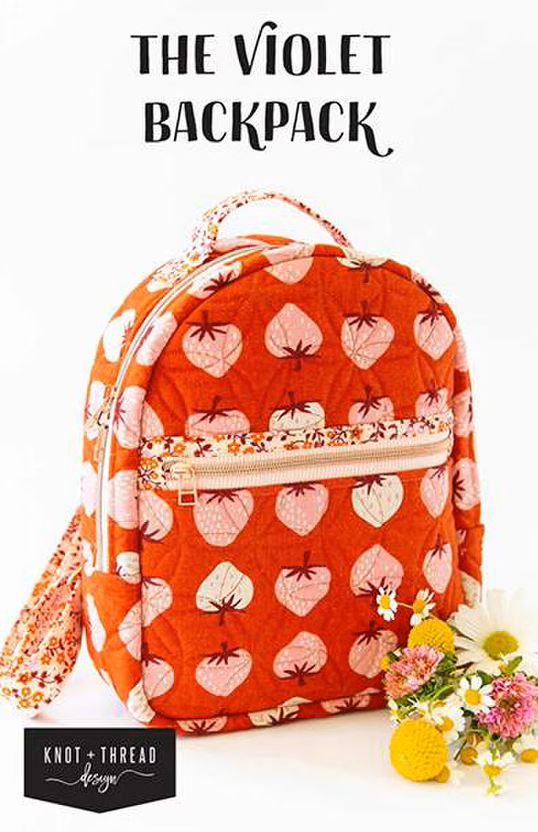 Riley Blake Knot and Thread Violet Backpack Pattern P234-VIOLETBACKPACK