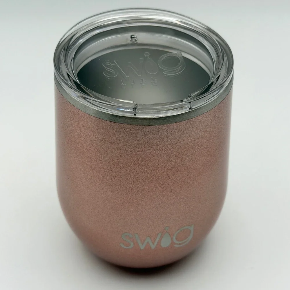 Swig Rose Gold Stemless Wine Glass Tumbler 12oz S100-C12-RS
