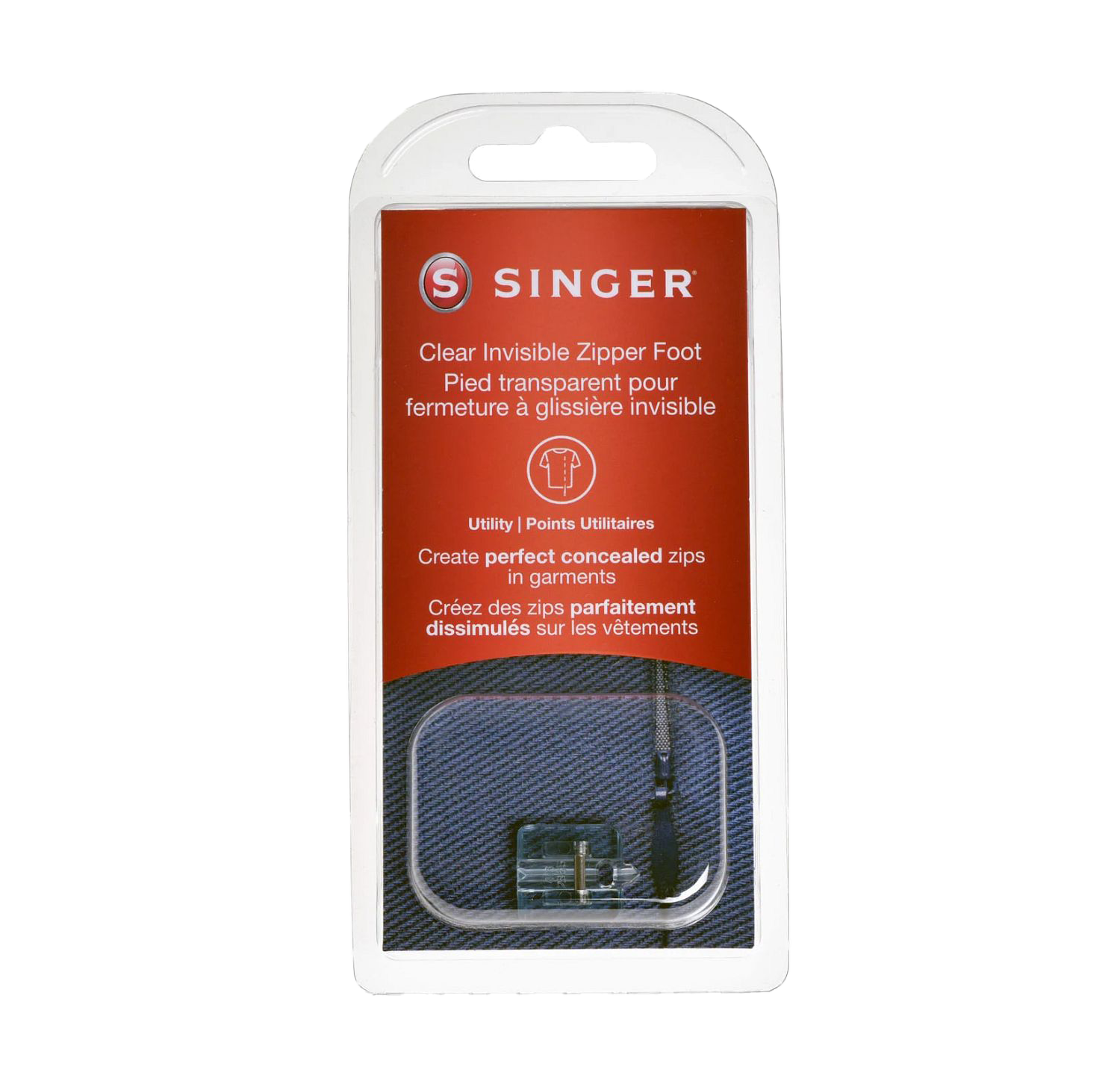 Singer Invisible Zipper Foot for SE91 Series 250713096