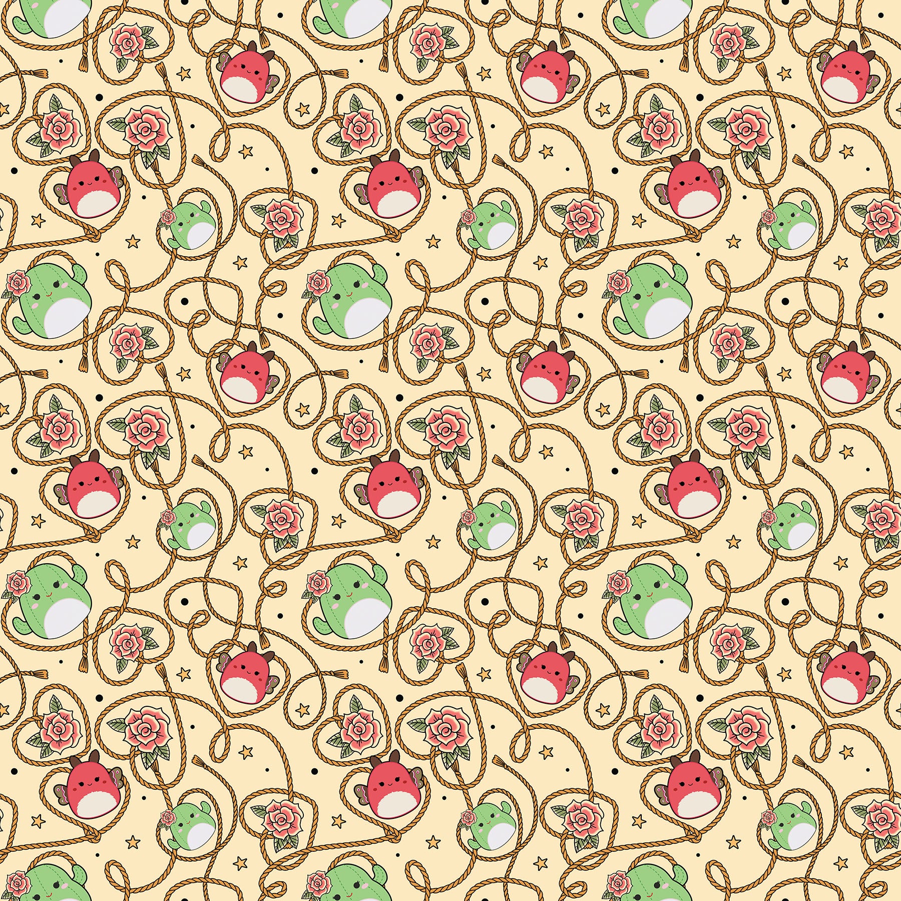 Fabric Northcott Butter Lasso Rodeo by the Quarter Yard SQ1049-13