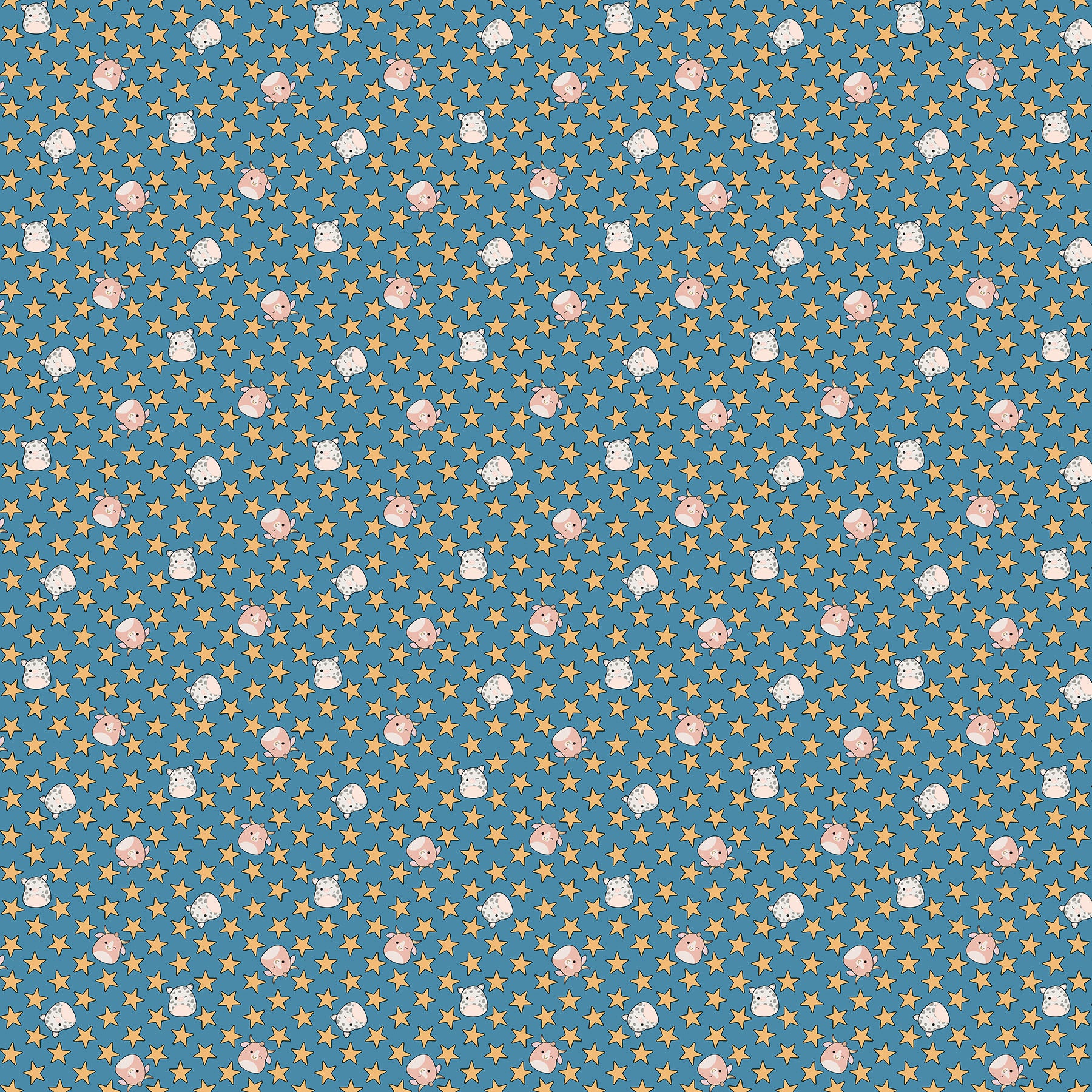 Fabric Northcott Blue Stars Rodeo by the Quarter Yard SQ1054-45
