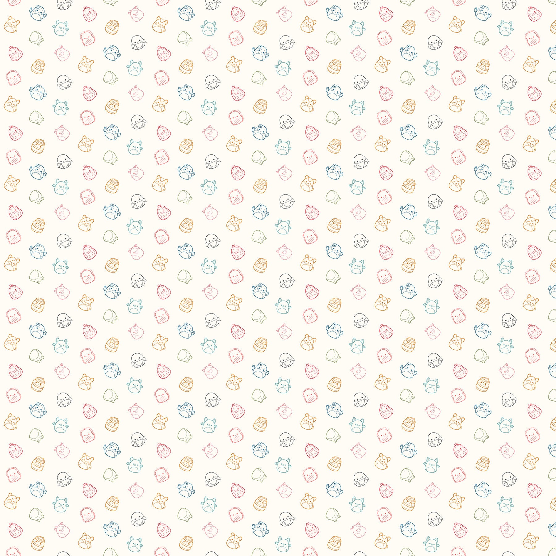 Fabric Northcott Cream Linedrawn Rodeo by the Quarter Yard SQ1057-11