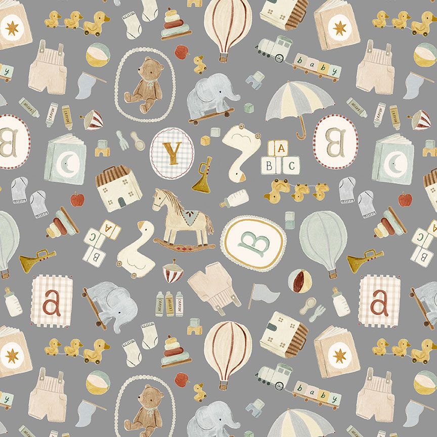 Fabric Dear Stella Dove Dream Big Small Wonder by the Quarter Yard D3720-DOVE
