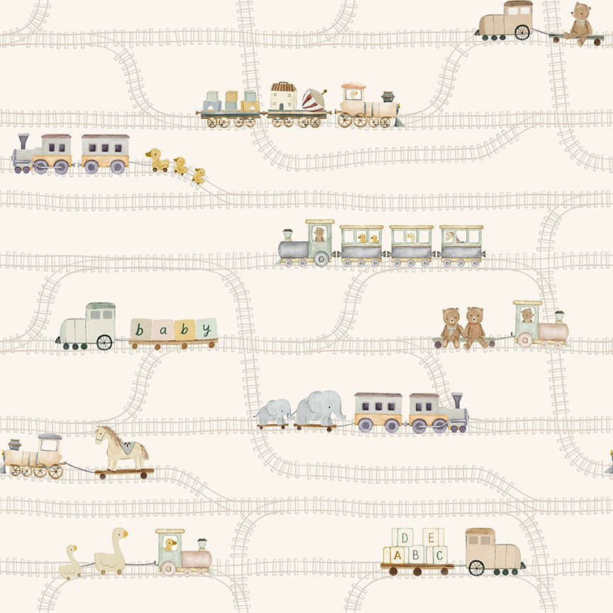 Fabric Dear Stella Papyrus Full Steam Ahead Small Wonder by the Quarter Yard D3727-PAPYRUS