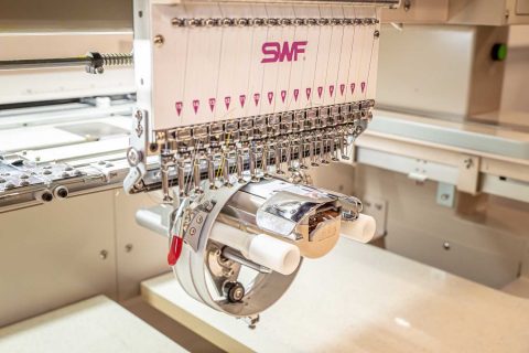 SWF KE-UH1504-45 15 Needle Four Head Commercial Embroidery Machine