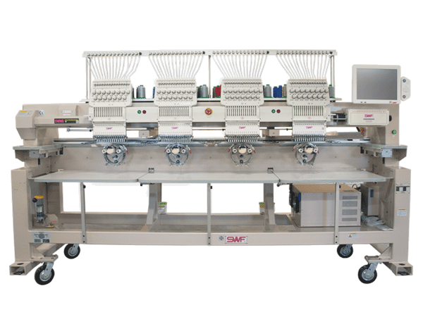 SWF KS-UK1504-45 15 Needle Four Head Wide Area Commercial Embroidery Machine