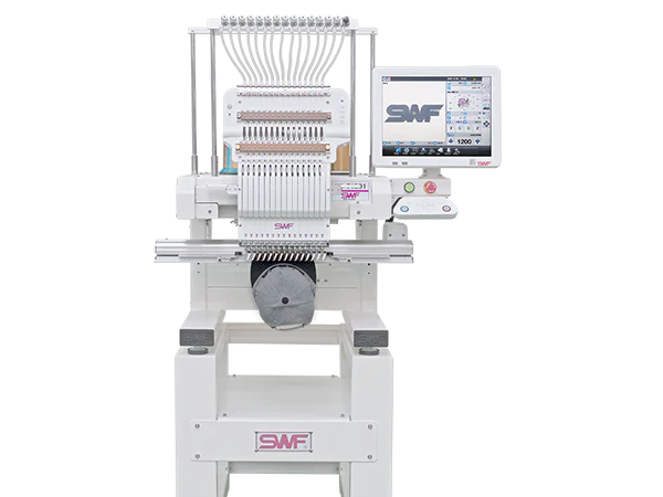 SWF KX-15 15 Needle Commercial Embroidery Machine 20.47x14.17