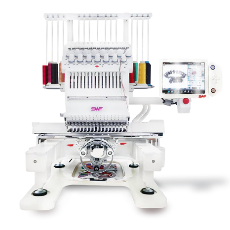 SWF MAS-15 15 Needle Commercial Embroidery Machine 16.7x10.9
