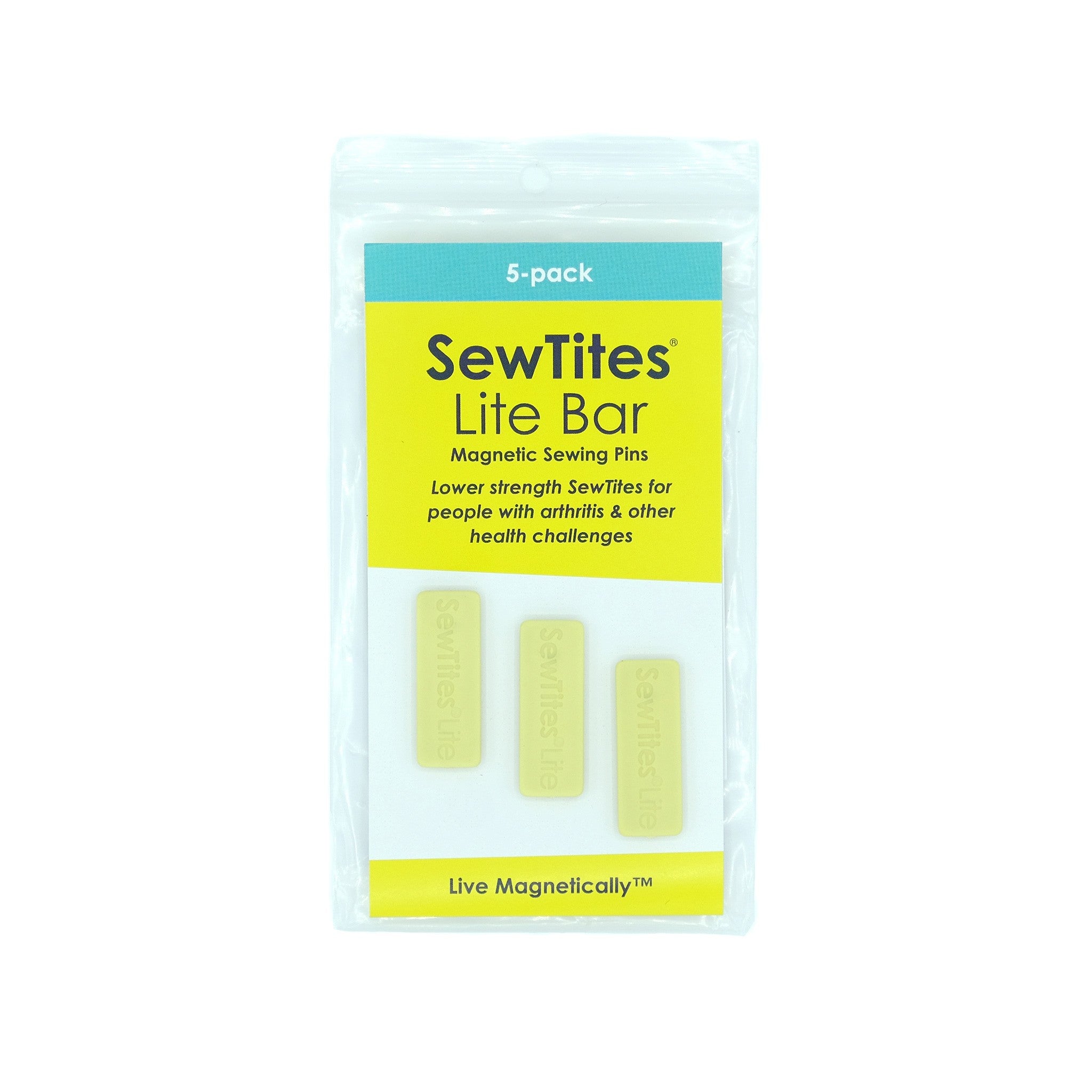 SewTites Lite Bar Magnetic Sewing Pins 5pk ST-LITE-B-5