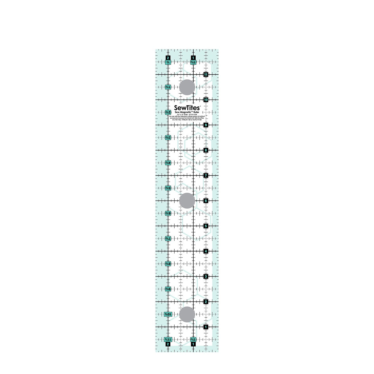 SewTites Sew Magnetic 2.5x12.5" Ruler Right Handed ST-CS-212R