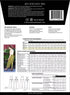 Back view of a pattern envelope for Burnside Bibs with text, measurements, and fabric requirements.