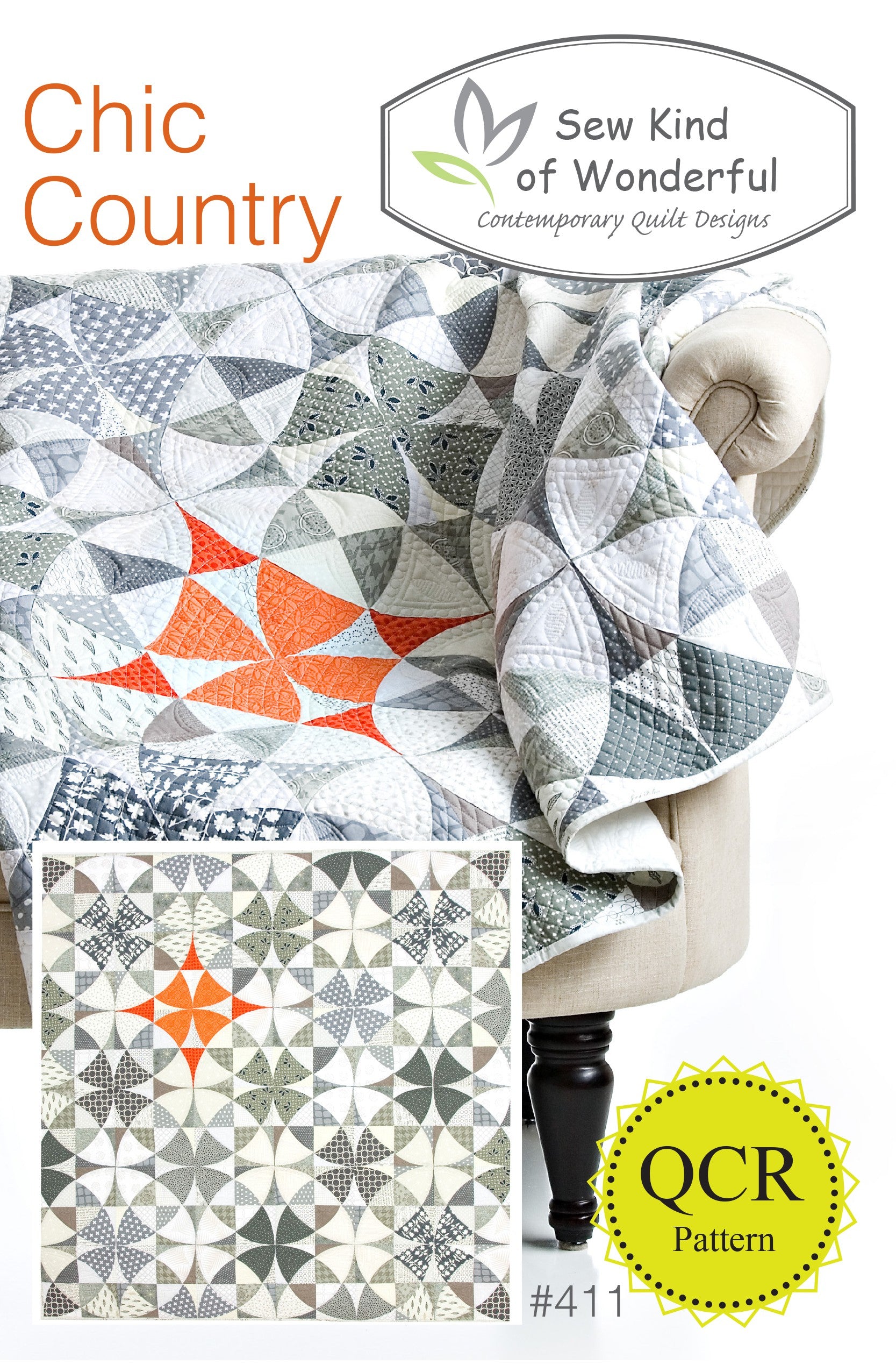 Sew Kind of Wonderful Chic Country QCR Quilt Pattern SKW411
