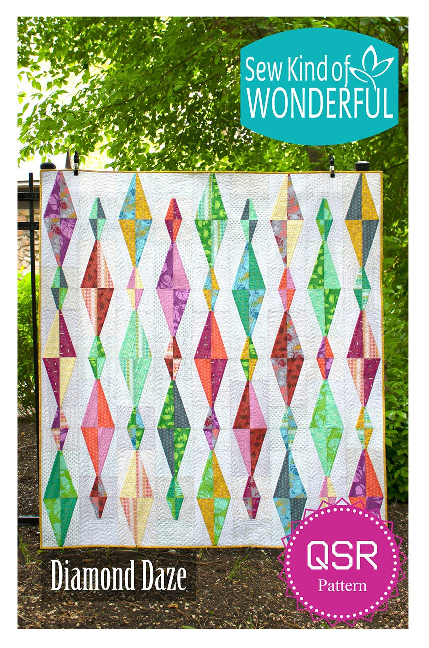 Sew Kind of Wonderful Diamond Daze Quick Straight Quilt Pattern SKW459