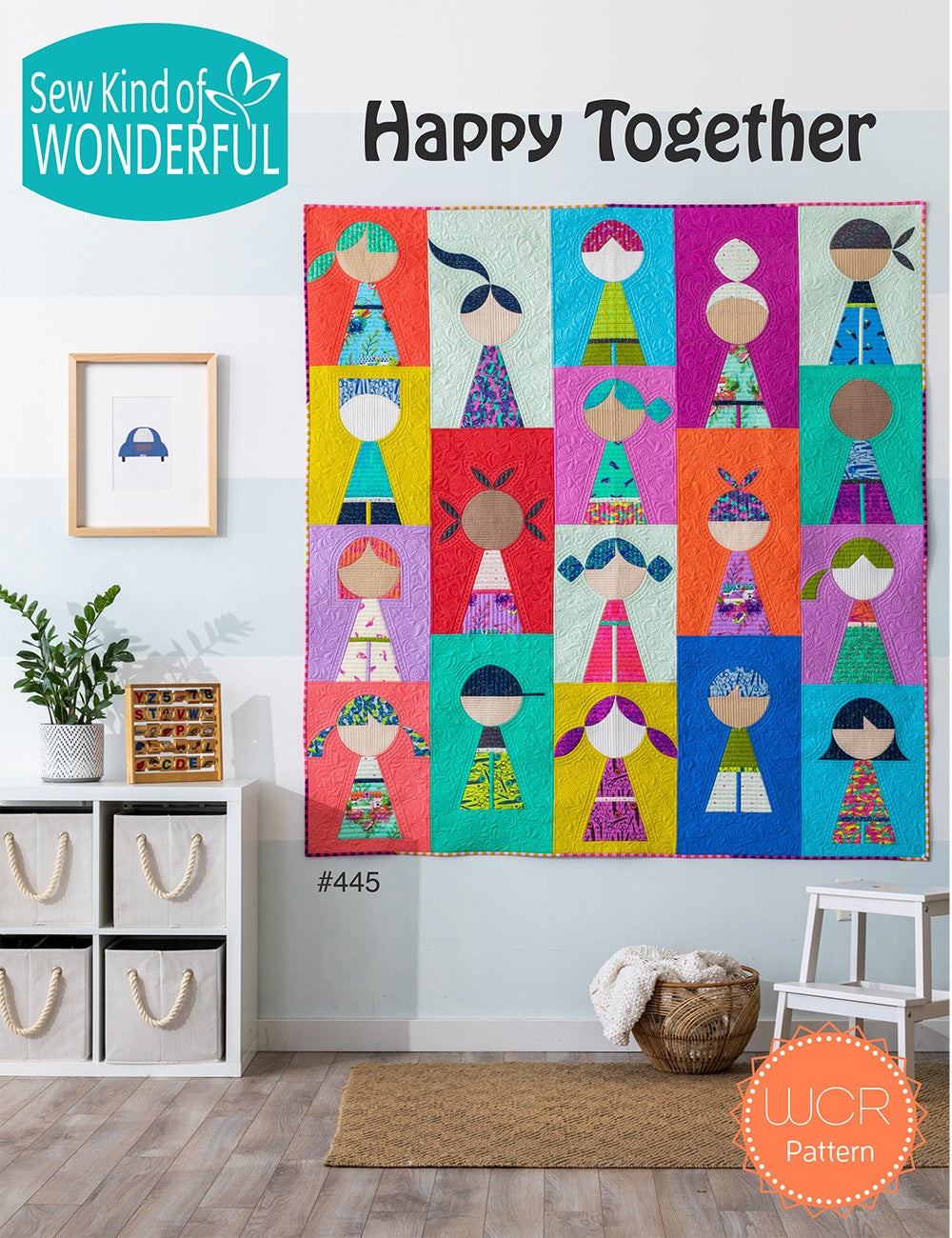 Sew Kind of Wonderful Happy Together Wonder Curve Quilt Pattern SKW445