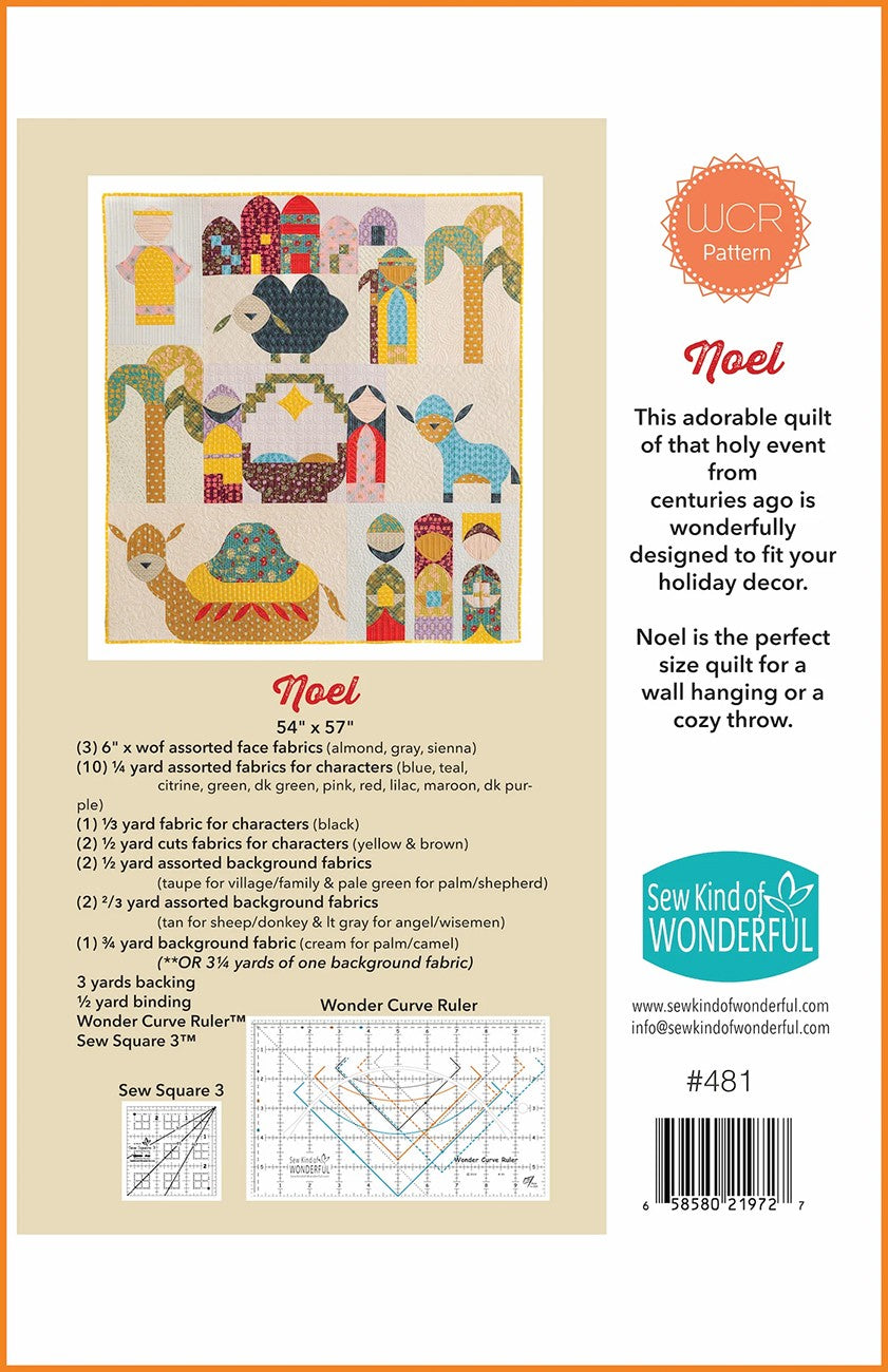 Sew Kind of Wonderful Noel Wonder Curve Quilt Pattern SKW481