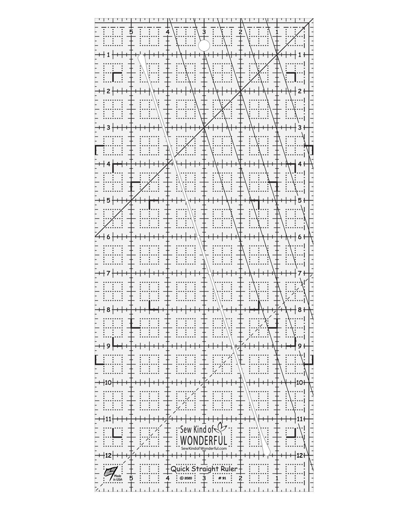 Sew Kind of Wonderful Quick Straight Ruler SKW91