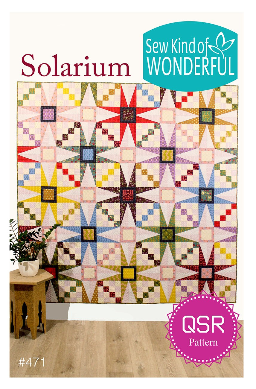 Sew Kind of Wonderful Solarium Quick Straight Quilt Pattern SKW471