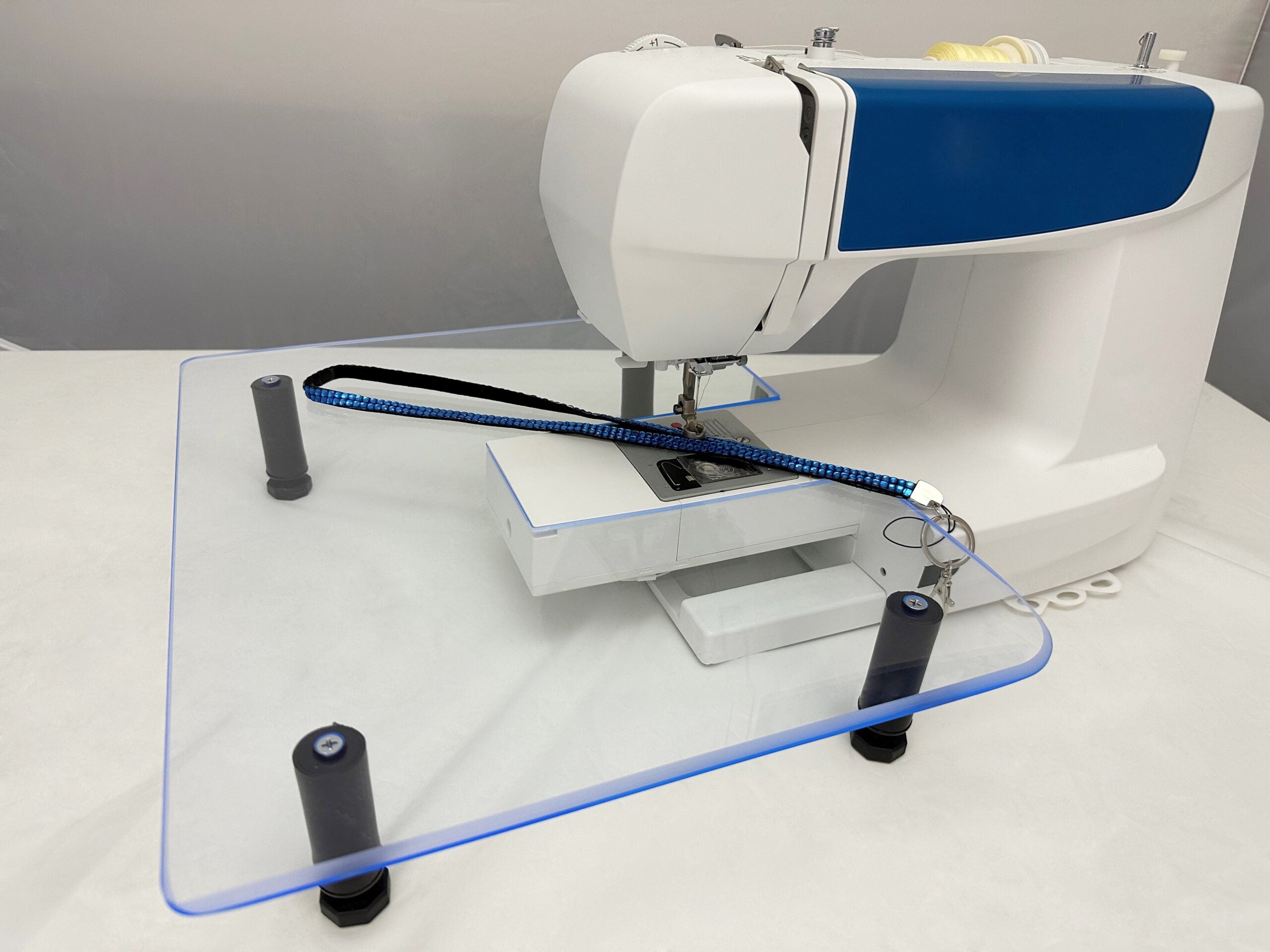 Sew Steady Colorful Acrylic Extension Table 17.75x22.5" Electric Blue