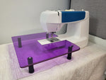 Sew Steady Colorful Acrylic Extension Table 17.75x22.5" Purple