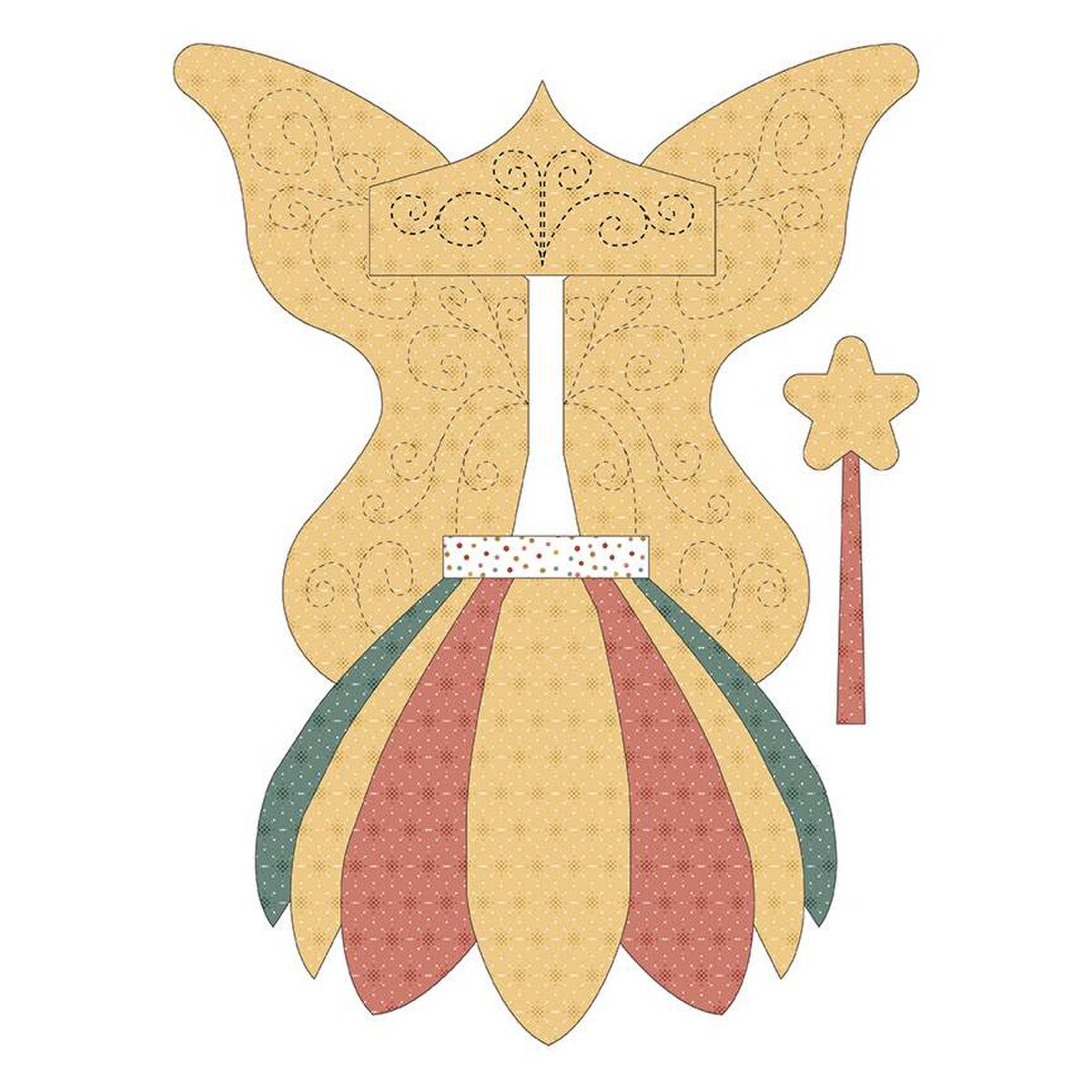 Sew a Story Fairy Dreams Dress Up Pattern P177-FAIRYDREAMS