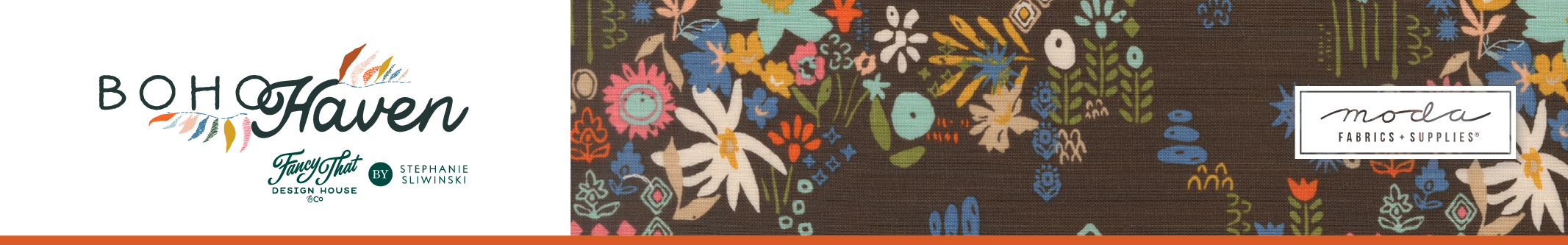 Shop the Boho Haven by Stephanie Sliwinski of Fancy That Design House for Moda Fabrics at World Weidner