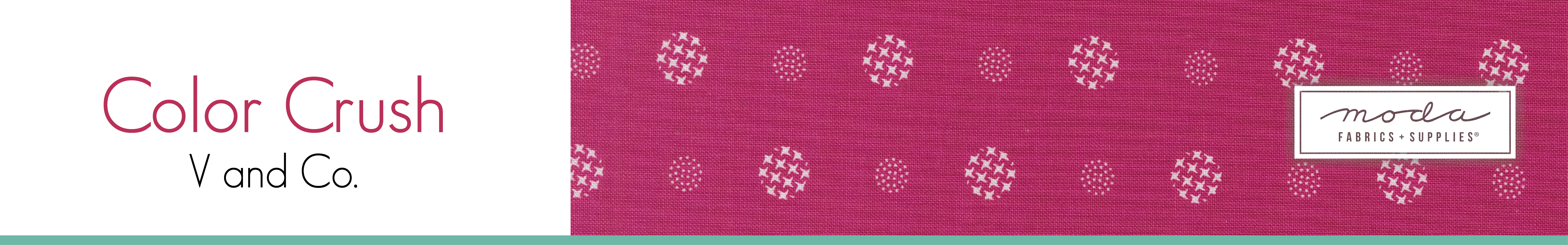 Shop the Color Crush Fabric Collection by V & Co. for Moda Fabrics at World Weidner