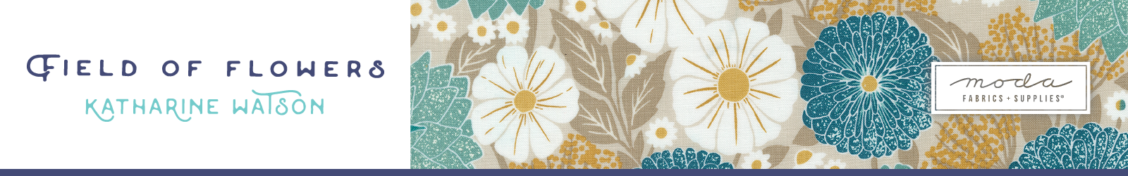 Shop the Field of Flowers Fabric Collection by Katharine Watson for Moda Fabrics at World Weidner
