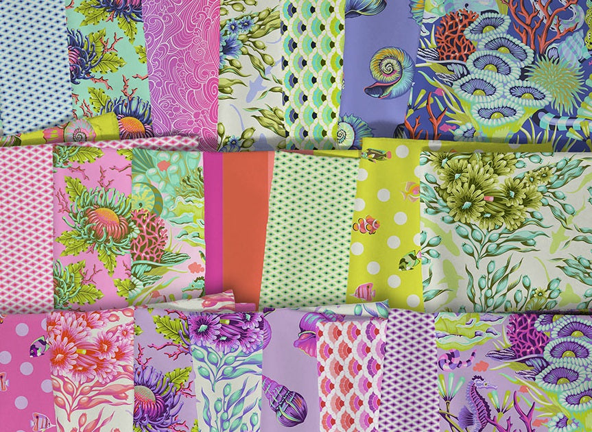 Shop the Floral Reef Fabric Collection by Tula Pink for FreeSpirit Fabrics at World Weidner