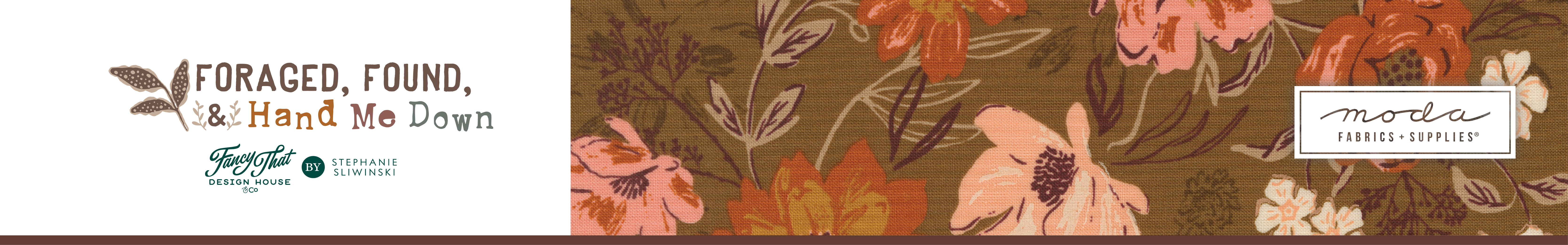 Shop the Foraged Found and Hand Me Down Fabric Collection by Stephanie Sliwinski of Fancy That Design House for Moda Fabrics at World Weidner