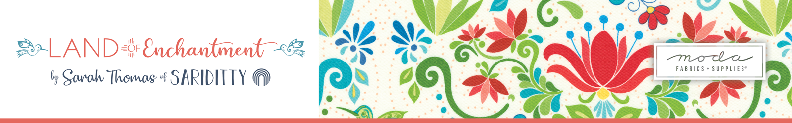 Shop the Land of Enchantment Fabric Collection by Sarah Thomas of Sariditty for Moda Fabrics at World Weidner