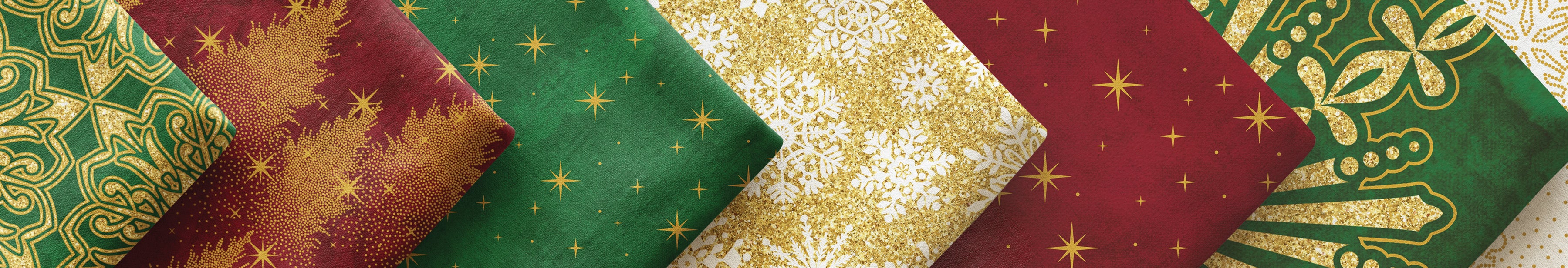 Shop the O' Christmas Tree Shimmer Fabric Collection by Deborah Edwards for Northcott Fabrics at World Weidner